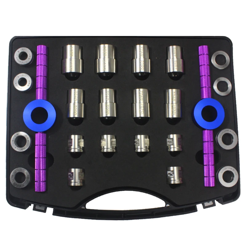 US $169.40 Bike Hub Bearing Install Remove Tool Kit Bearing Press Removal Installation Tool Set Bike Repairing Tool Set Multifunction Tool