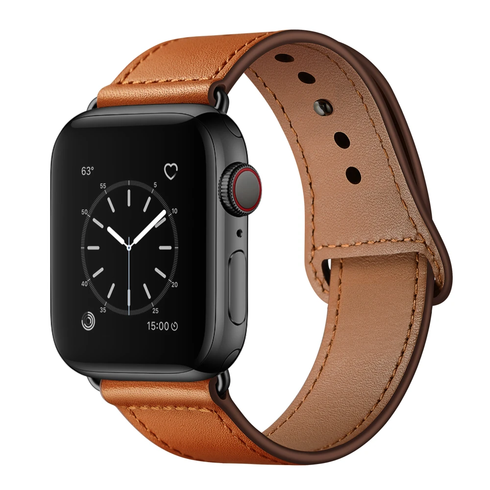 Correas для iwatch 44 мм для apple watch 42 мм 38 мм mujer ремешок кожаный ремешок для часов серии 3 4 5 2 ремень ремешок