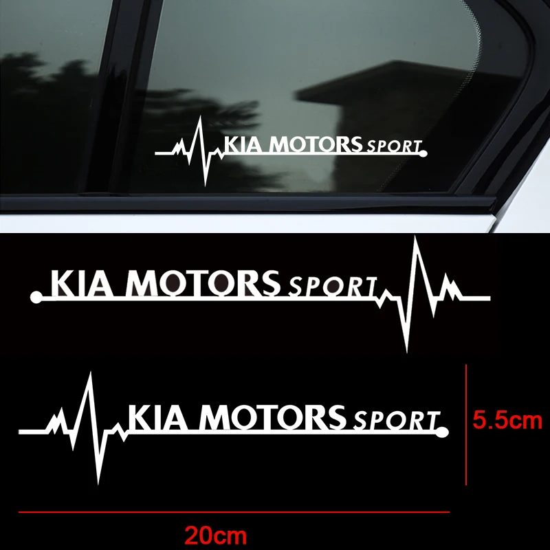 Car styling 2Pcs/Lot Car Reflective PVC Decor Side Window Sticker For Kia Ceed Rio Sportage R K3 K4 K5 Ceed Sorento Cerato