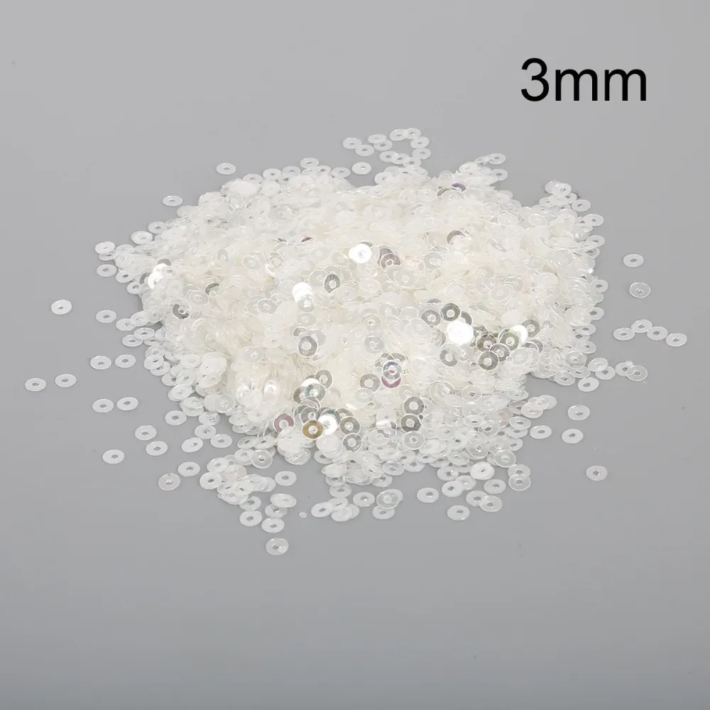 1500pcs-10000pcs 3/4/5/6mm Colorful Flat Round PVC Loose Sequins For DIY Needlework Sewing Costume Jewelry Manicure Fittings