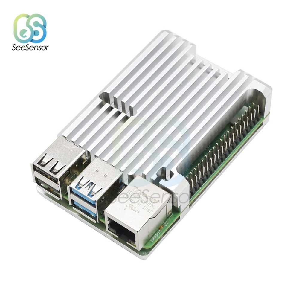 Raspberry Pi CNC корпус из алюминиевого сплава Raspberry Pi металлический корпус для Raspberry Pi 4 Модель B