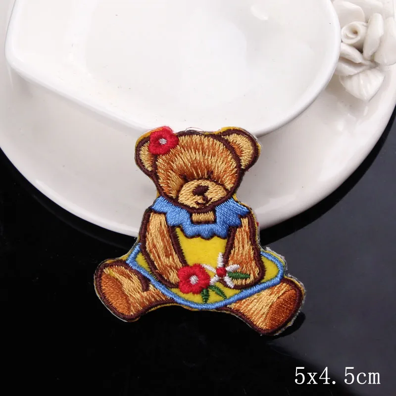 PE4726CT Железные нашивки DIY милые животные нашивки на одежду вышитые нашивки для одежды патч пошив одежды аксессуары для одежды - Цвет: PE4726CT