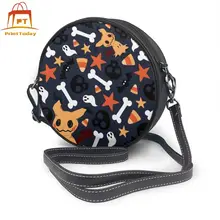 Pikachu Наплечная Сумка Mimikyus Жуткий Хэллоуин кожаная сумка женские Мини женские сумки высокого качества узор круглая сумка