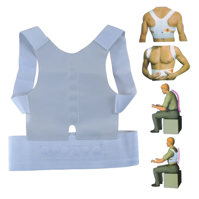 

Unisex Medical Orthosis Corset Back Brace Posture Correction Shoulder Brace Sport Magnetic Posture upper Back Support Corrector