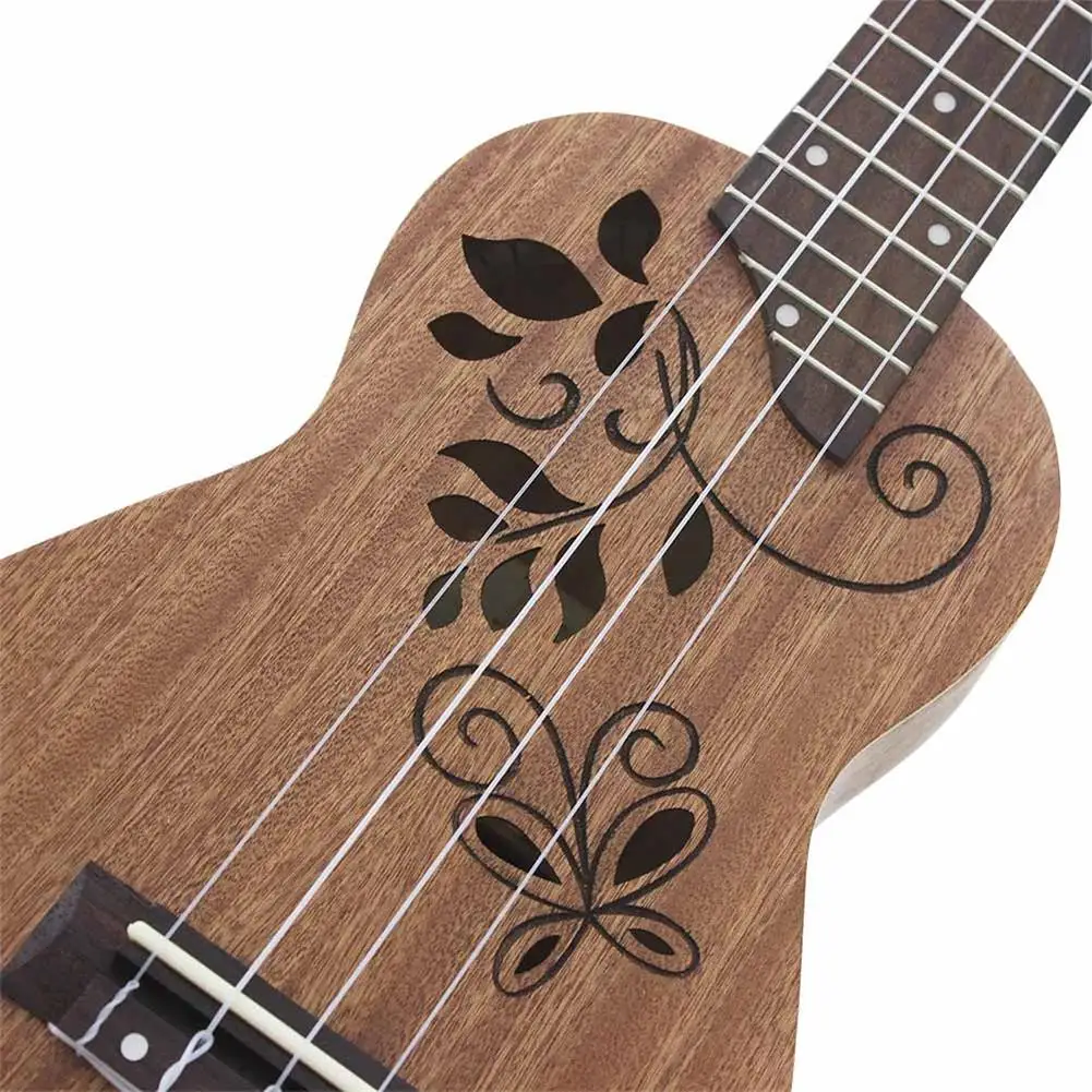 IRIN 21 дюймов sapele ukulele полые резные листья бабочки палисандр Накладка для моста