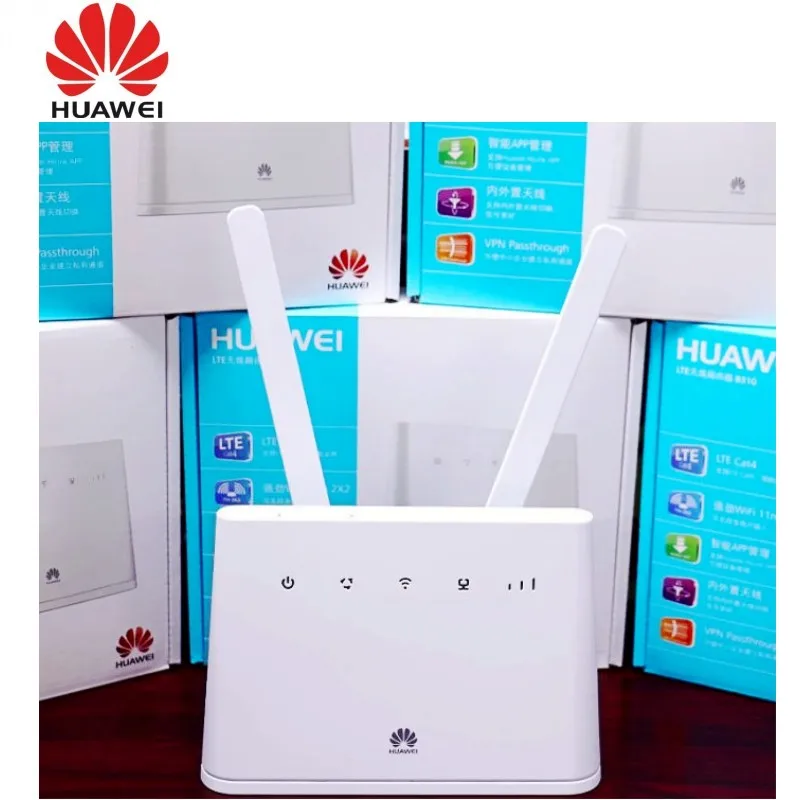 Mở Khóa Huawei B310 Ăng Ten Ngoài B310As-852 4G LTE Router Có Khe Sim Có Ăng Ten Ngoài Trời Router 4G sim Di Động usb sim card modem wifi