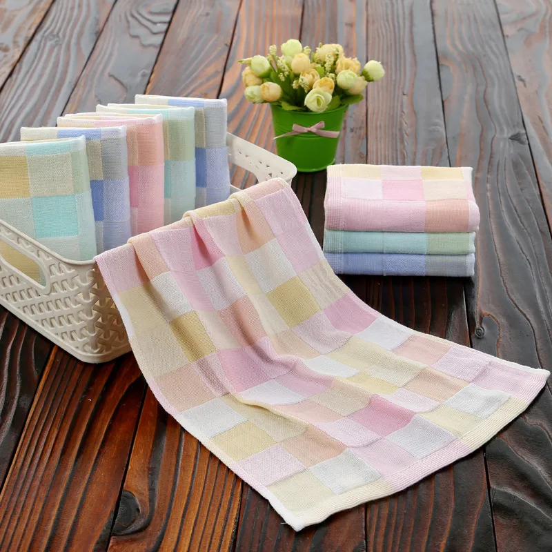 

Cotton towel double gauze children's towel kindergarten children's face towel gift towel hand towel for kids household items