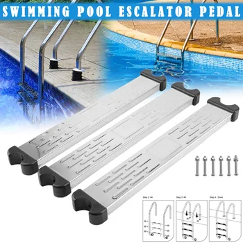 

Stainless Steel Swimming Pool Pedal Replacement Ladder Rung Steps Anti Slip Accessories UD88