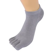 Японские однотонные носки с пятью пальцами; женские дышащие хлопковые носки с разделителем пальцев; повседневные зимние женские носки-тапочки; WK03004