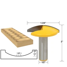 Best Price 1pc 1/2" Shank Small Bowl Router Bit - 1.65" Radius - 1-3/4" Wide For Woodworking Cutting Tool Best Price 1pc 1/2" Shank Small Bowl Router Bit - 1.65" Radius - 1-3/4" Wide For Woodworking Cutting Tool