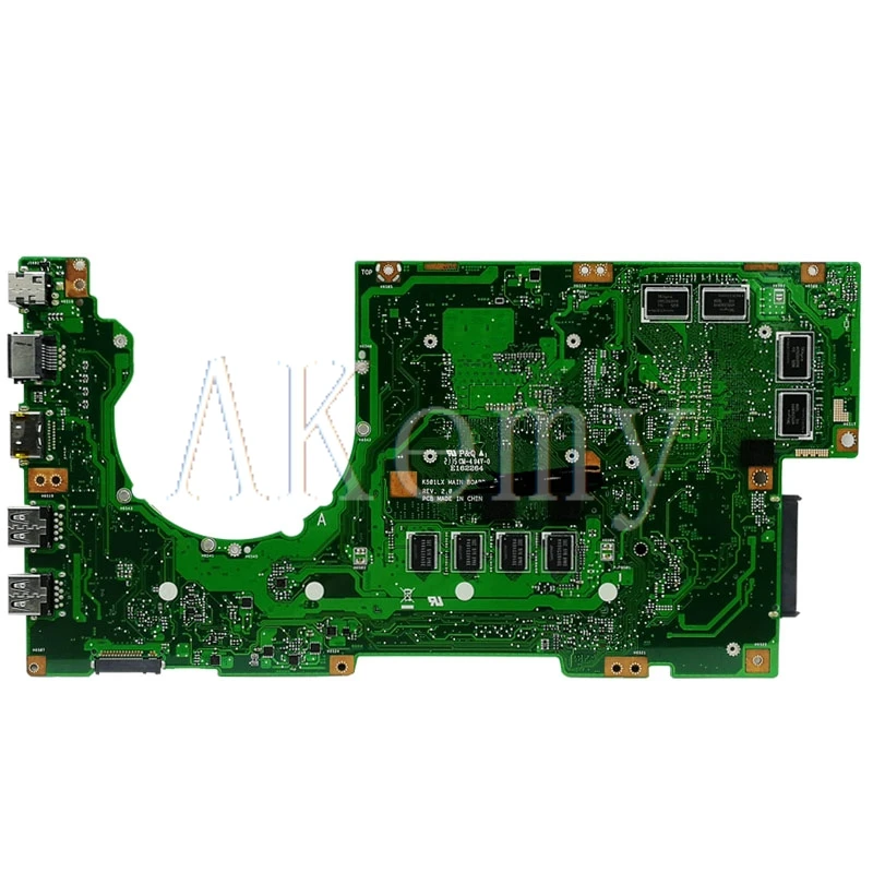 SAMXINNO материнская плата для ноутбука ASUS K501LB K501LX K501LN A501L K501L V505L испытания I5-5200U GT940M 4 Гб