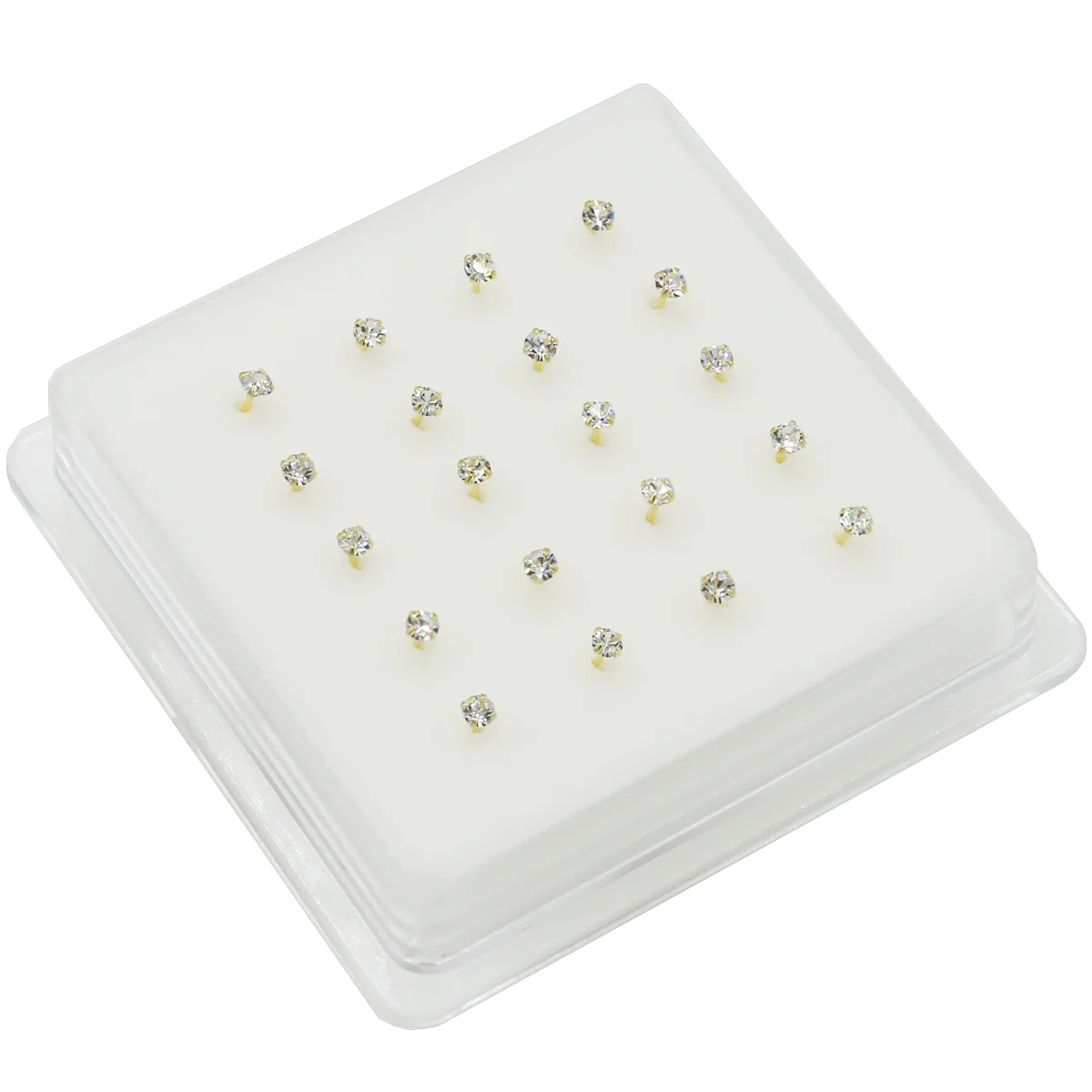 925 Sterling Silver Nose Stud 1.5mm 2.0mm 2.5mm Gemstone Thin Dainty Crystal Pin Nose Screw Ear Bone L Shape Bend Piercing Nariz 6