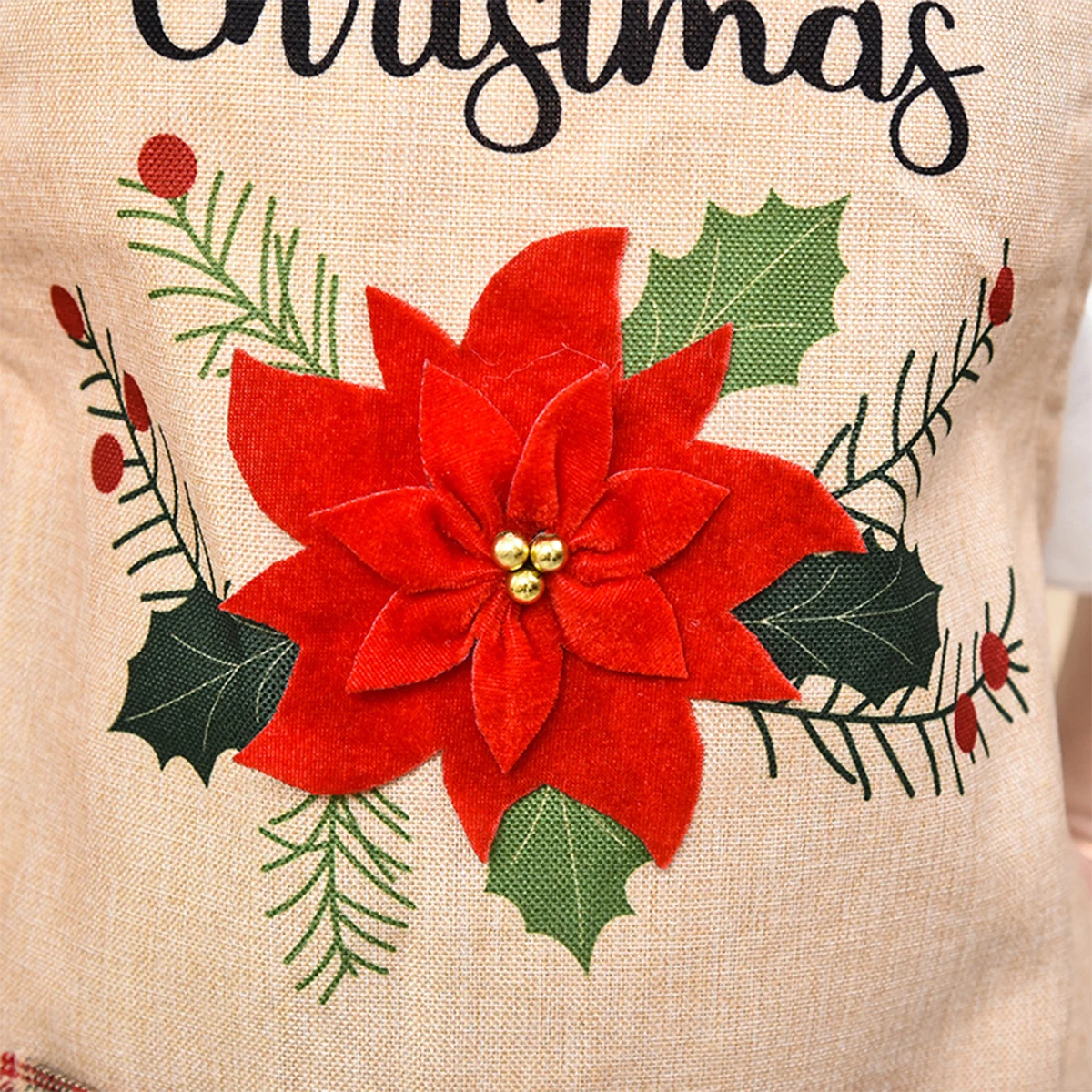 Merry Christmas Apron, Vintage Cute Truck Flower Print Adjustable Cooking Housework Aprons for Men Women