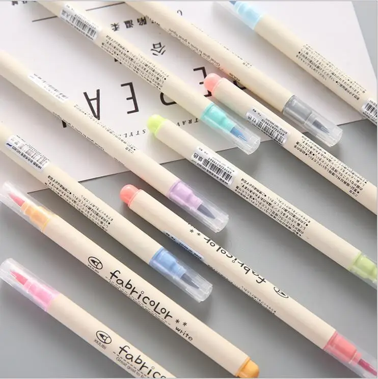 

10 Colors Watercolor Soft Brush Marker Pen Fine Tip Brush Bullet Journals Coloring Books Calligraphy Lettering Coloured Pen