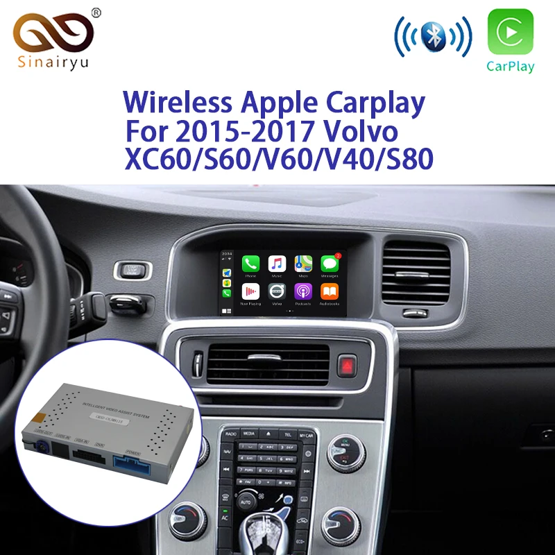 Wireless Apple Carplay Interface Android Auto Solution For VOLVO S40 S60 XC60 S80 Original