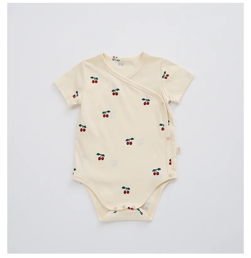 Baby Bodysuits cheap 0-24M Newborn Kid Baby Boys Girls Clothes Summer Short Sleeve Romper Print Cute Sweet Cotton Jumpsuit Lovely Body suit Outfit Baby Bodysuits for boy