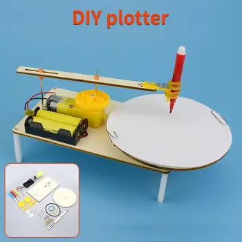 

Electric-Plotter Handmade Toy Hobby Family Games School Educational Toys ABS Creative Interesting Experimental Model Invention