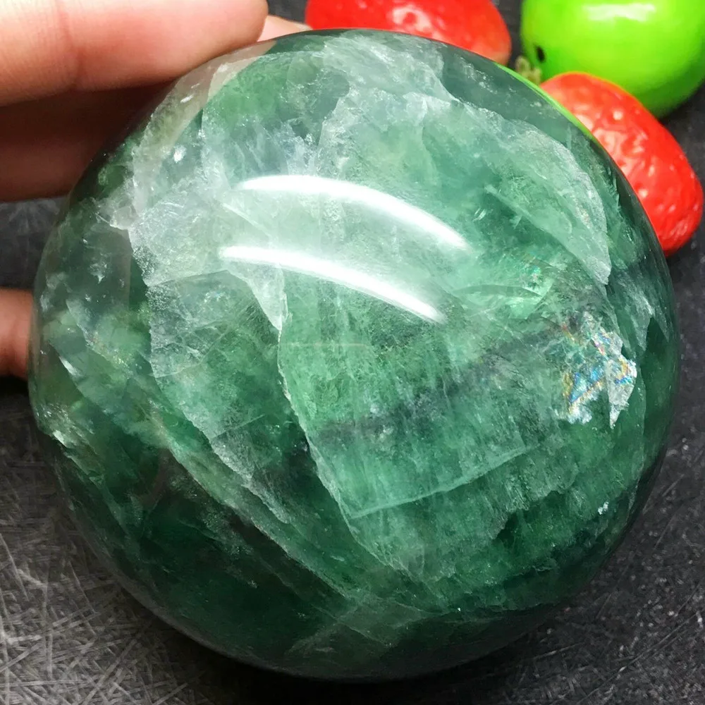 green fluorite quartz sphere (6)