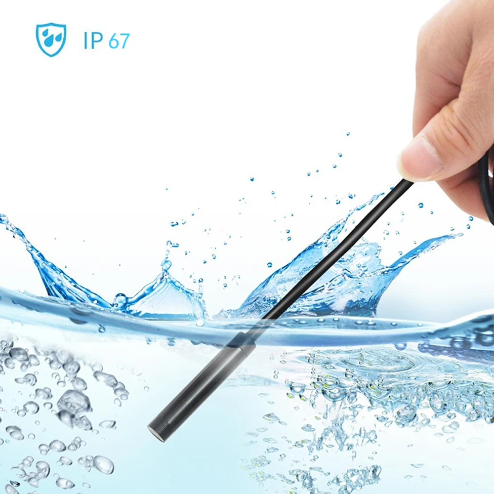5 мм 2 м Objektiv HD USB эндоскоп камера IP67 Wasserdichte 6 светодиодный Inspektion Rohr Endoskop Kamera Für Android