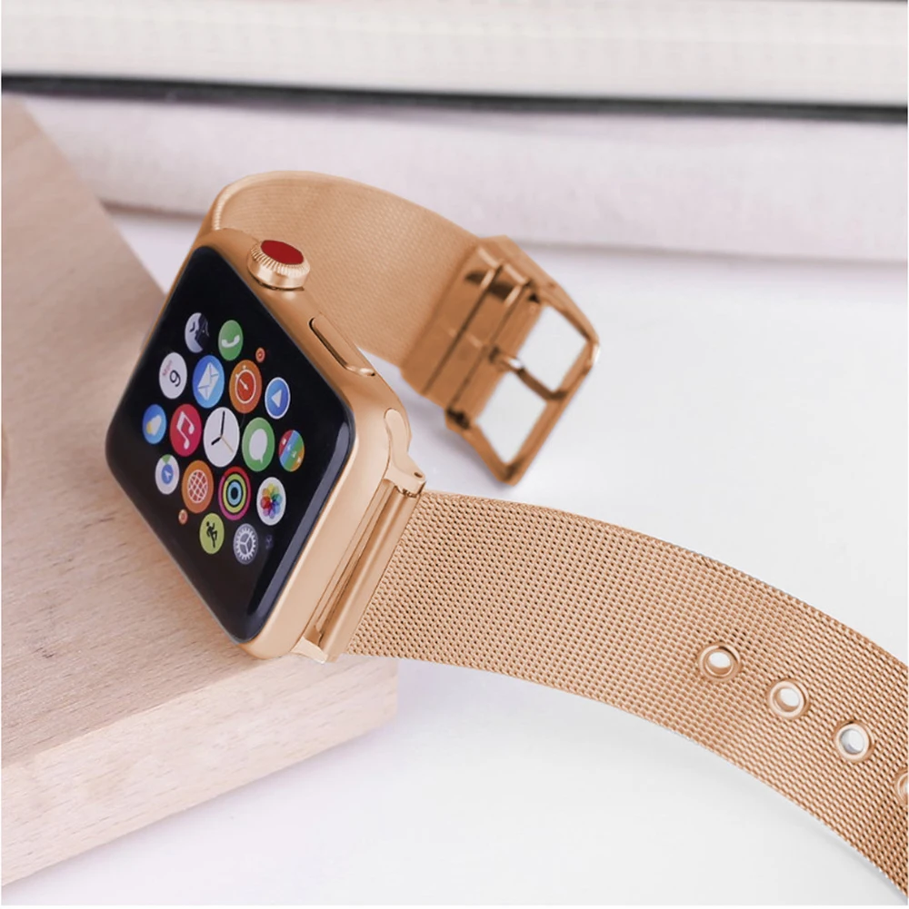Quality Milanese Strap for Apple Watch Band Series 4 40mm 44mm Stainless Steel Bracelet for iWatch Series 3 / 2 / 1 38mm 42mm for Women Men