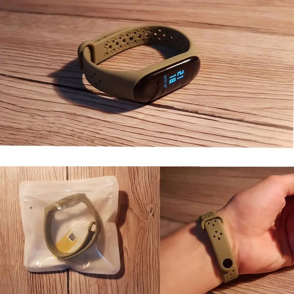 Фитнес-трекер Браслет замена Браслет для Xiaomi mi Band 4 mi band 3 дышащий силикон ремешок для часов
