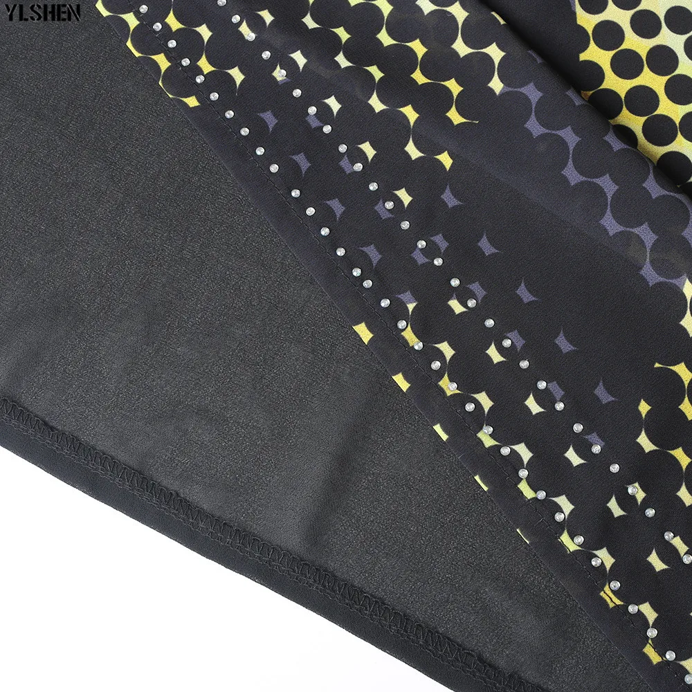 Long Muslim Dress African Dresses for Women Dashiki Stripe Print African Clothes Fashion Diamond Appliques Abaya Africa Clothing 10