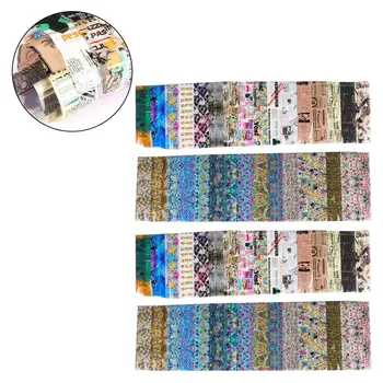 

50Pcs Beautiful Manicure Sticker Colorful Star Strip Self Adhesive Nail Manicure