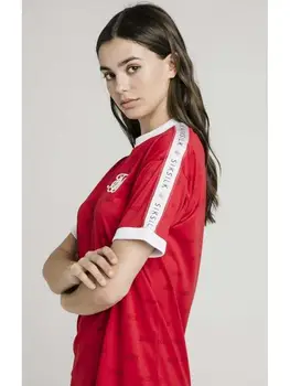 

SikSilk Shadow Silk Dress – Red Woman T-Shirt