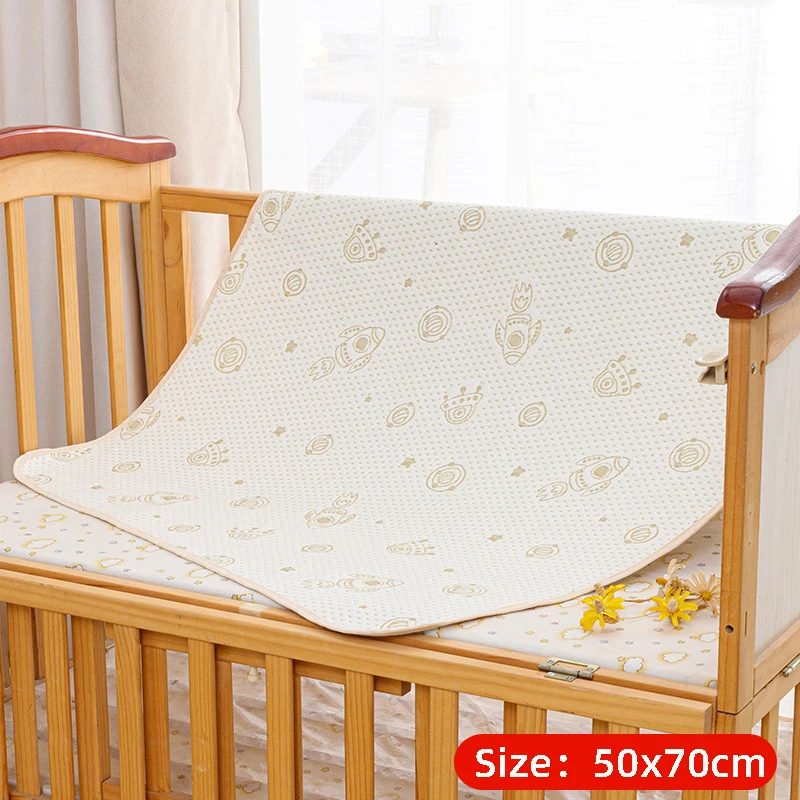 Washable Waterproof Reusable Cotton Baby Changing Pad - Breathable Infant Urinal Mat