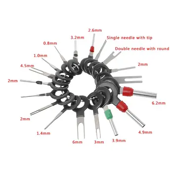 

Hot 18pcs Auto Car Plug Circuit Board Wire Harness Connector Crimp Pin Terminal Remove Tool