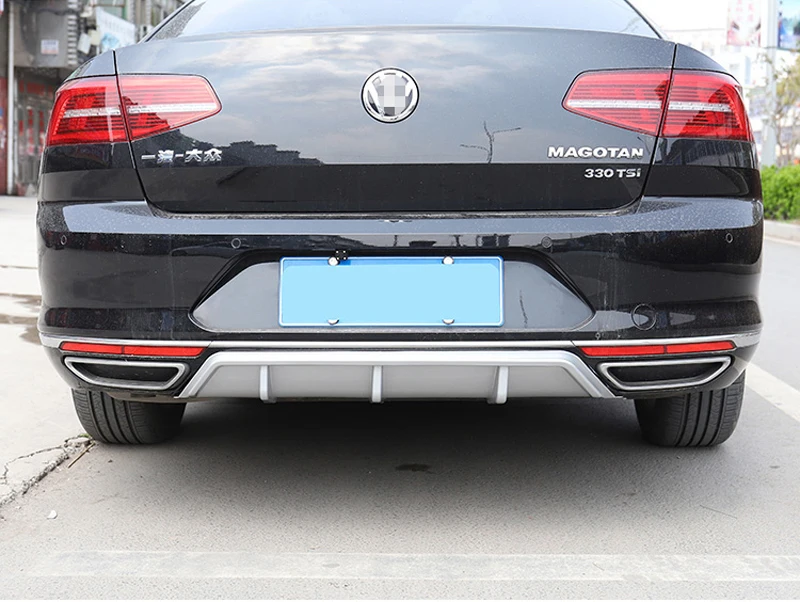 Для Volkswagen Passat B8 ABS черный серебристый задний бампер для губ багажник задний спойлер протектор автомобильный Стайлинг