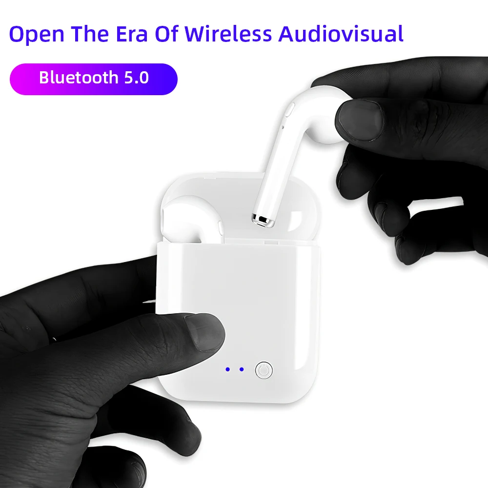 I8 Мини беспроводные Bluetooth наушники 5D звук в ухо спортивный микрофон гарнитура громкой связи 5,0 вкладыши для samsung Galaxy S8 S9 Plus