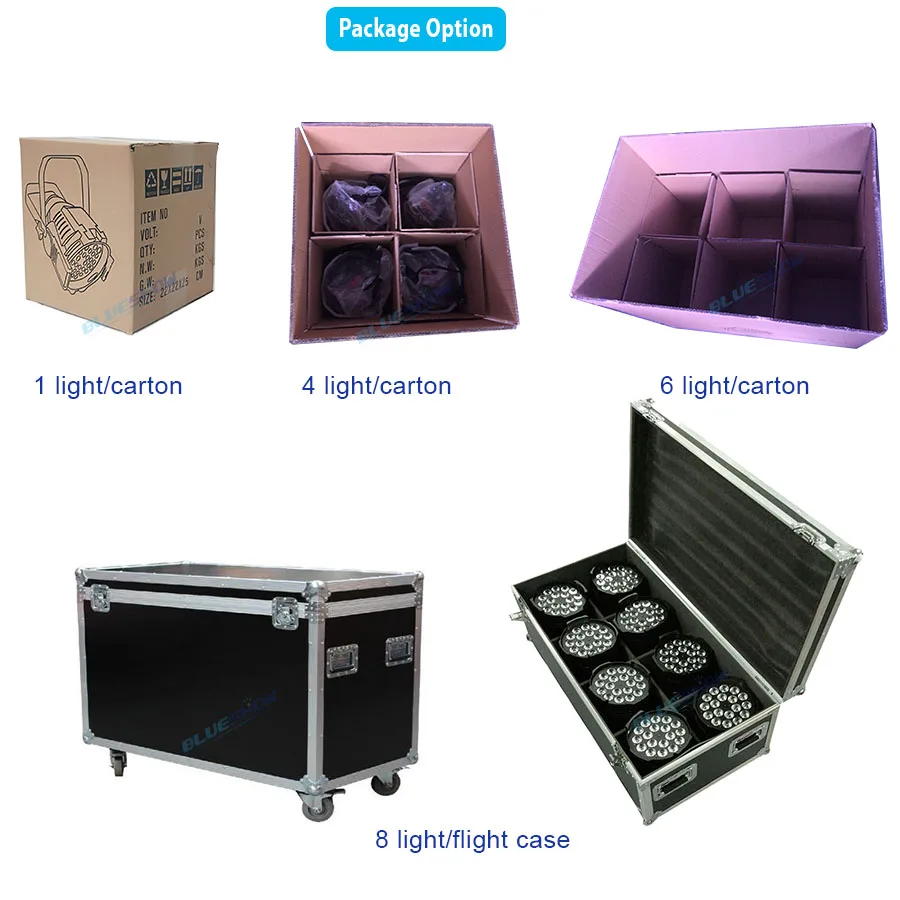 8pcs:lot dmx par light rgbwa 18x15W led 5in1 stage disco,party,dj,club,wedding par64 rgbw 4in1 18x12w rgbwauv 6in1 18x18w par54