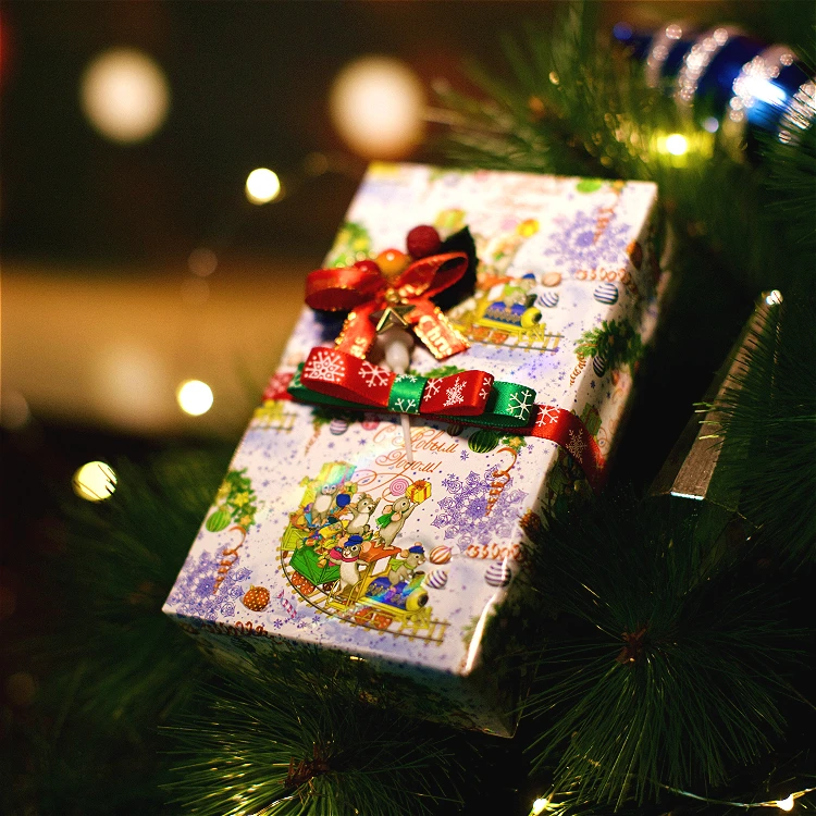 Christmas Craft Paper Wrapping Paper Gift Present Rainbow film Wrap Decorative Xmas Party Roll Papel De Parede Wrapping Paper