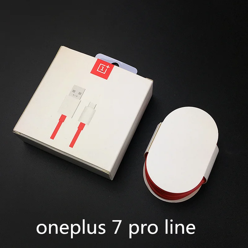 Oneplus зарядный кабель 6A/4A Warp/Dash Quick usb 3,1 type c круглый кабель для oneplus 3 3t 5 5t 6 6t 7 Mobiele Telefoon - Цвет: 7 pro red cabel box
