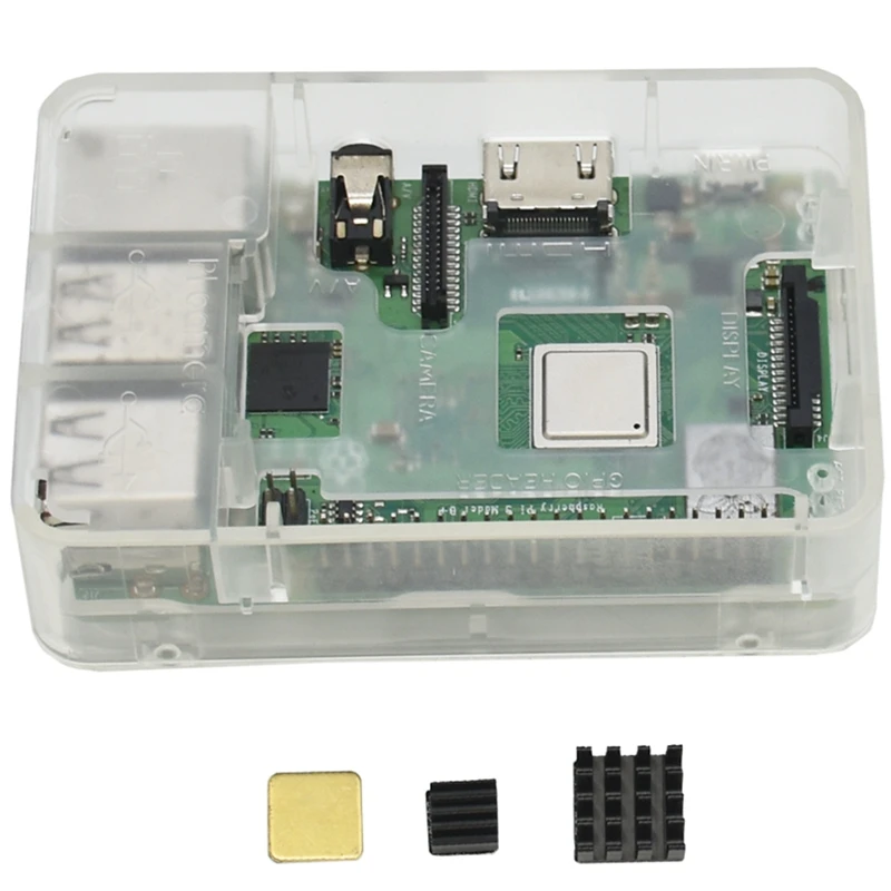Для Raspberry Pi 3 Model B+(B Plus) четырехъядерный процессор 1,4 ГГц 64 бит процессор Wifi и Bluetooth материнская плата, с V4 чехол