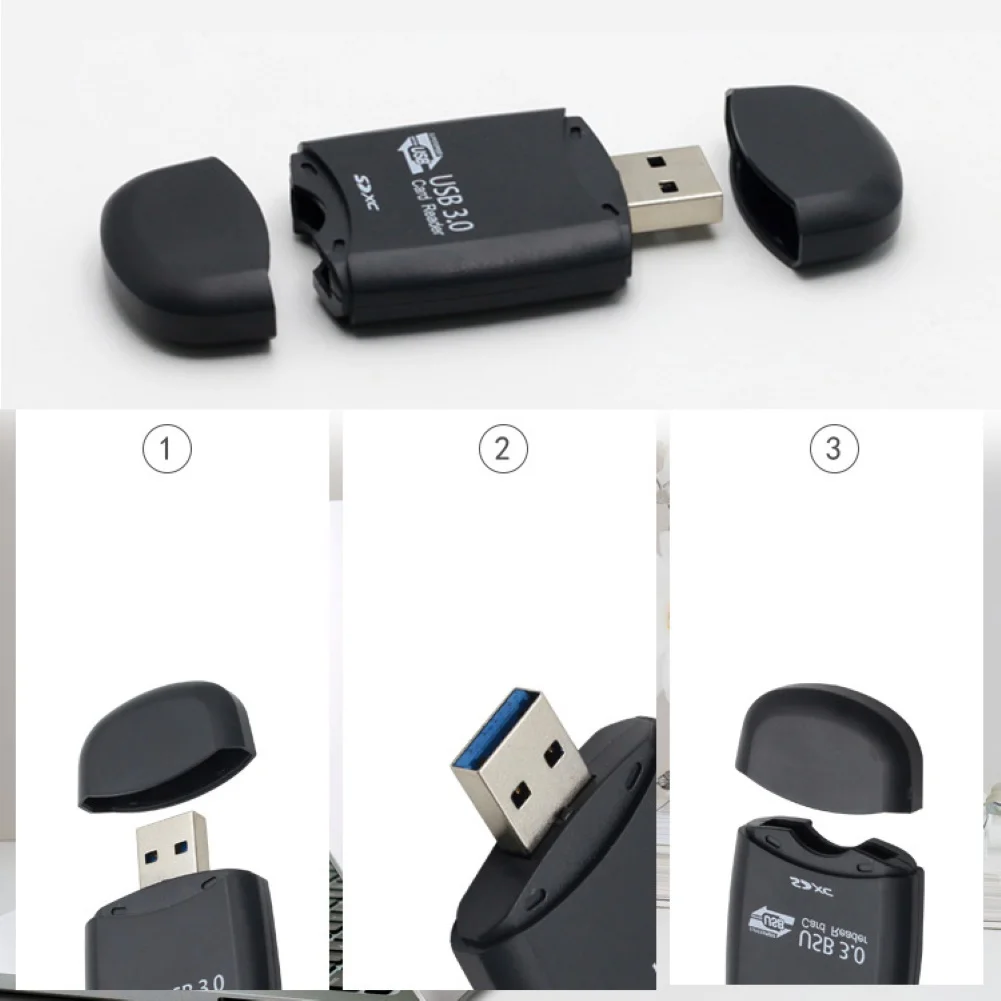 Портативный мини-считыватель карт с интерфейсом USB 3,0, безопасный цифровой Micro TF флеш-накопитель, аксессуары для ноутбуков