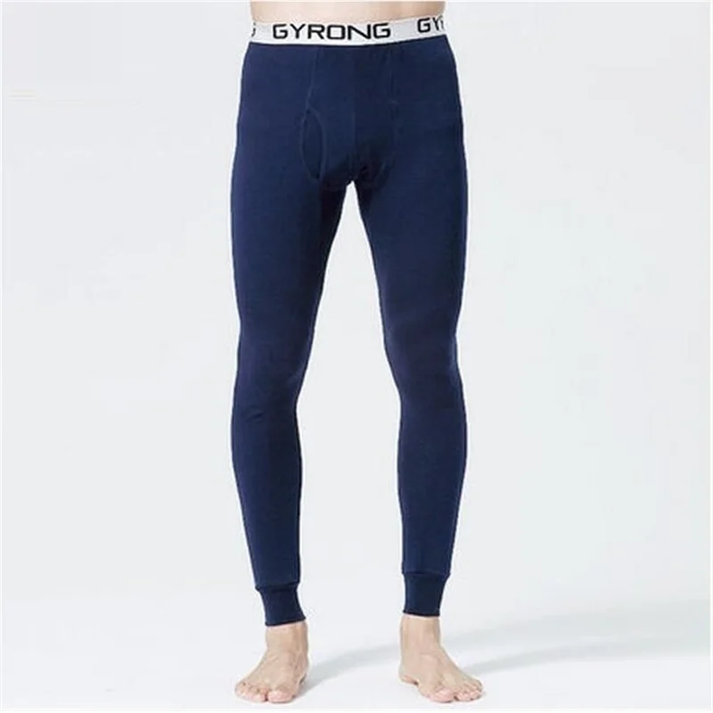 2020 new Autumn and Winter Men  Long  Johns  100% cotton Thermal Underwear Pants size M to 4XL 3