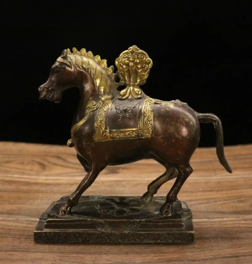 

Archaize brass recruit wealth tang dynasty horse household decoration crafts statue