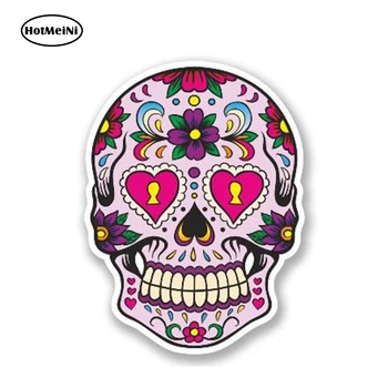 

HotMeiNi 13cm x 11cm Mexican Calaver Sugar Skull Car Sticker Skateboard Laptop Luggage Decals Styling Anime Graffiti Stickers