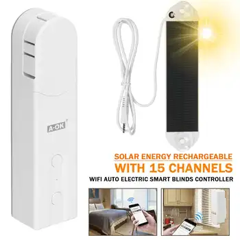 

NEW Smart DIY Motorized Chain Roller Blinds Shade Shutter Drive Motor Powered By Solar Panel and Charger bluetooth APP Control