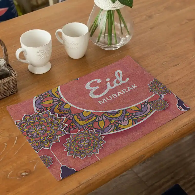 Purple Table Placemats Ramadan Style Placemat For Dining Table