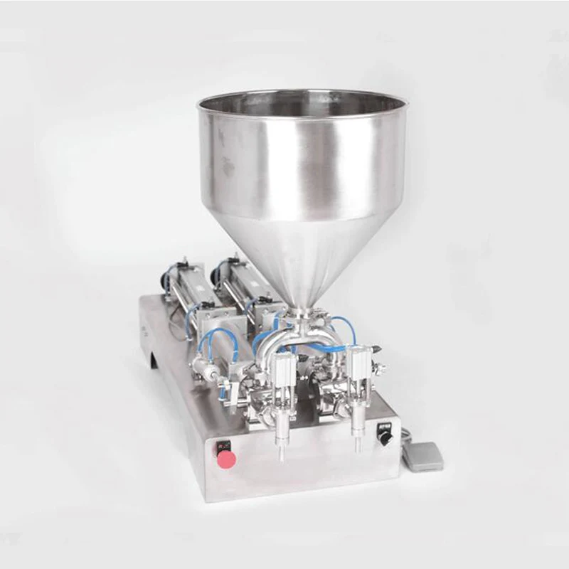 

High Quality Stainless Steel Double Head Liquid Filling Machine Pneumatic Beer Beverage Liquid Filling Machine Automatic Quantit