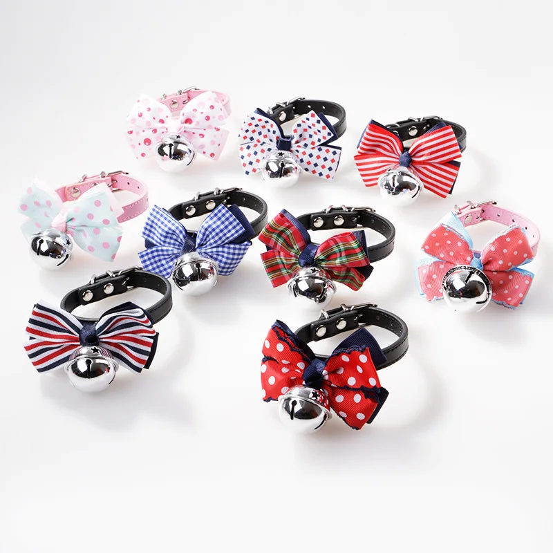 

Pet Fashion Dog Tie Bowtie Bell Large Bow Star Bell Neck Ring