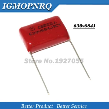 

10PCS 630V684J 0.68UF Pitch 20MM 630V684 684 630V 680nf CBB 0.68UF Polypropylene film capacitor 630V684J-P20