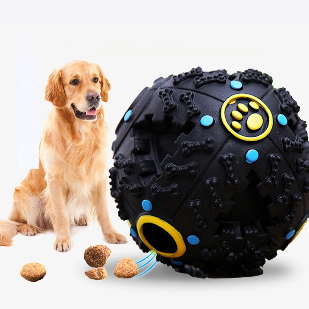 Dog Toys Monster Squeak Pet Food Dispenser Pelota Perro Large Dogs