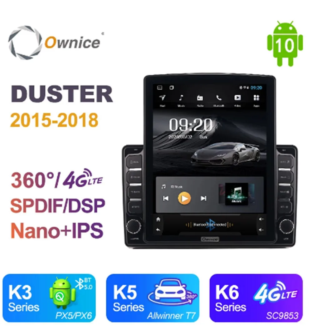 Автомагнитола Ownice с восьмиядерным процессором Android 10 0 4G для Renault DUSTER 2015 2016 2017 2018 GPS