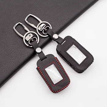 

A92 100% Leather Key Case For Starline Twage A64 A92 A95 A94 T94 Two-Way Car Alarm LCD Transmitter Remote Control Fob Cover