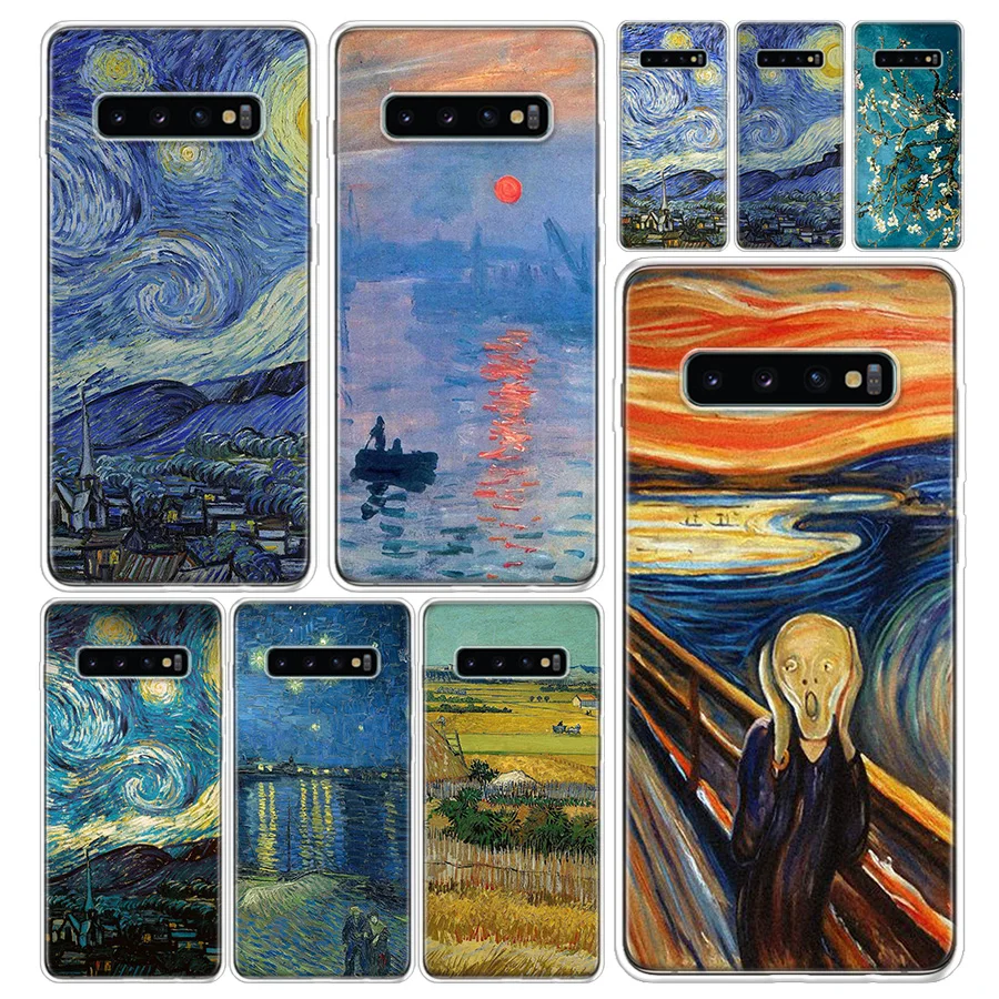 Vincent Van Gogh Painting Phone Case Cover For Samsung Galaxy S20 Ultra S10E S9 S8 S7 S6 Note 10 9 8 J4 J6 J8 Pro Plus + Coque | Мобильные