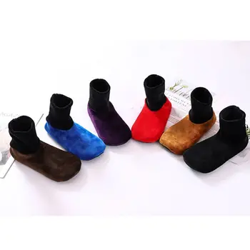 

Women Fluffy Floor Socks Indoor Non Slip House Lined Super Warm Long Hosiery